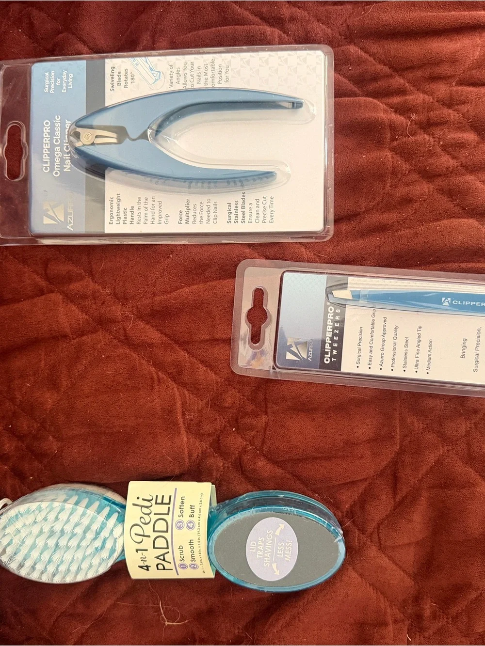 Blue Nail Nipper & Pedicure Tool Set - Blue